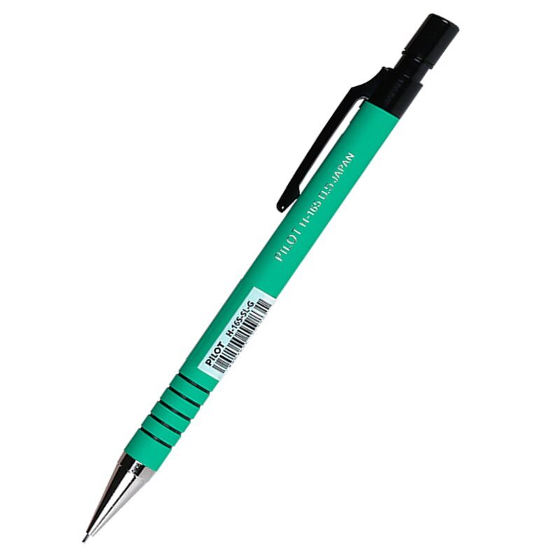 Lote de 5 unidades de portaminas de Japón H-165-SL, 0,5 MM, papelería estándar para oficina y escuela,: green