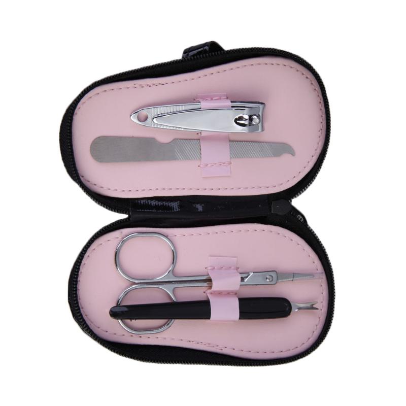 4PCS Pedicure Set Nail file Scissors Clippers Cuticle Instrument Wedding Favor Polka Flip Flop Party Wedding Favors