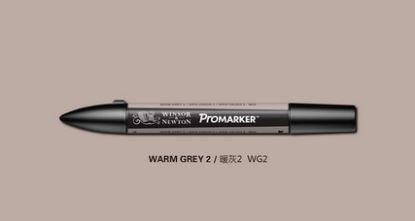 Marcador gráfico Winsor & Newton ProMarker de doble punta gris y negro: Warm Grey 2