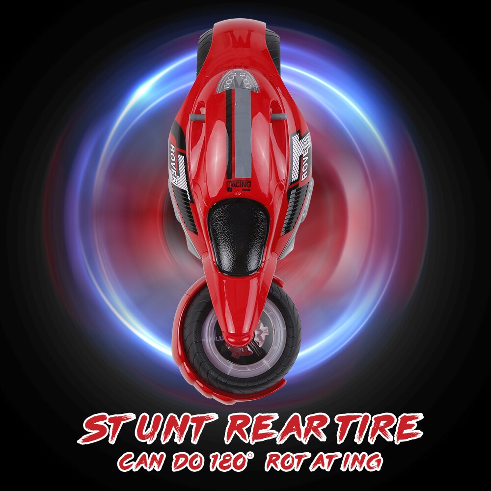 RC Motorcycle 2.4G 1/12 Stunt Motorcycle Huge Transformable Motorcycle 180 Degree Flick Music Remote Control Drift Motorcycle