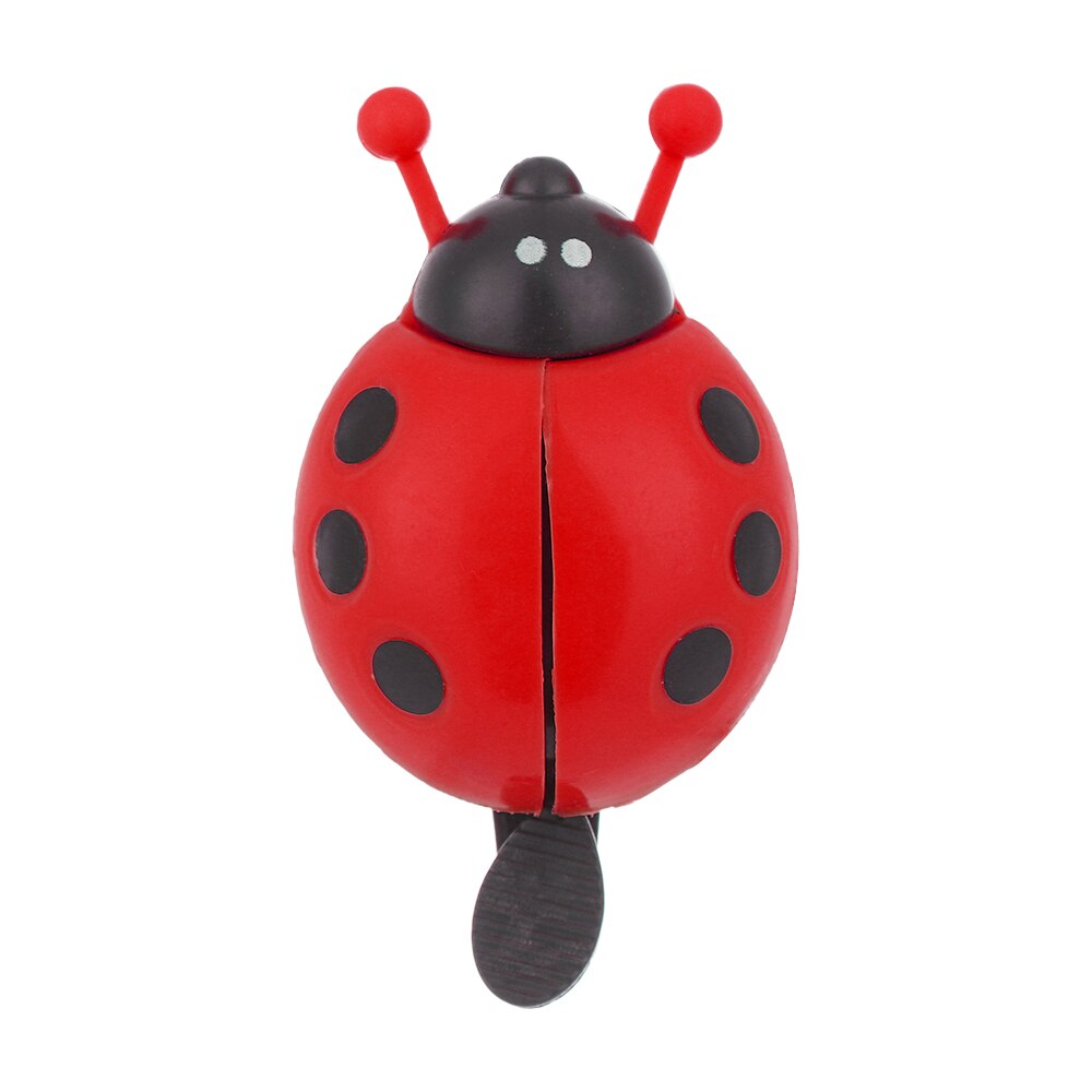 Plastikowy wioślarz dzwonek rowerowy śliczne dzieci chłopcy dziewczęta nowość biedronka błąd projekt klakson ostrzeżenie o bezpieczeństwie akcesoria rowerowe: Czerwony