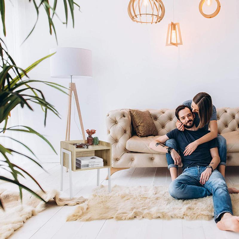 42x35x52cm modern bedside table simple shelf bedroom bedside imitation solid wood storage cabinet nightstand bedroom furniture