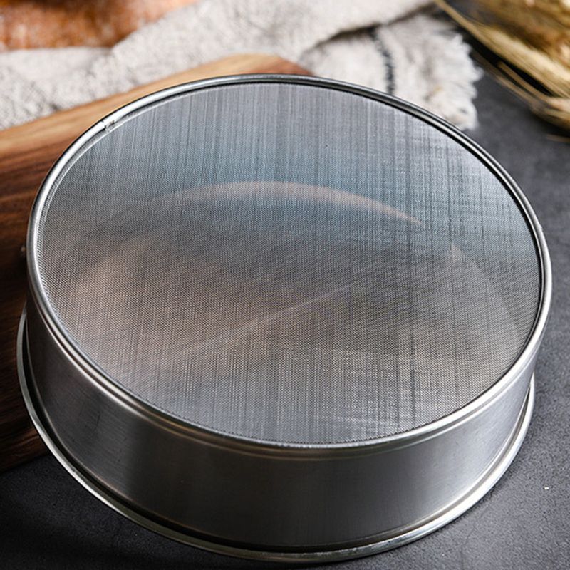 Stainless Steel Fine Mesh Oil Strainer Flour Colander Sifter Sieve Cake Baking Cooking Kitchen Tool A69D