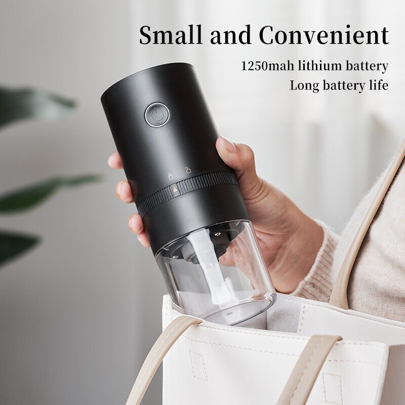 Tragbare Elektrische Kaffeemühle USB Aufladbare Gewürze Pfeffer Kaffee Bohne Mühle Maschine Küche Werkzeuge Einstellbare Kaffeemühle
