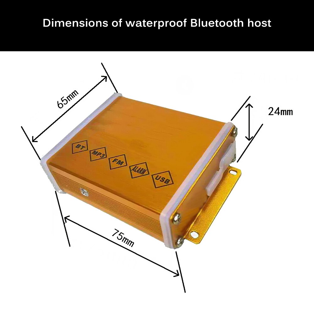 Wire-controlled Motorcycle 12V Bluetooth Anti-theft Security Alarm System Engine Start Remote Control Sound Scooter Speaker