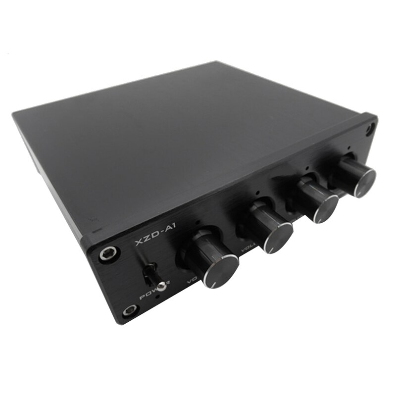Commutateur HIFI sans perte 1 entrée 4 sorties RCA HUB Audio, sélecteur de Signal, commutateur de Source, amplificateur de Volume,: Black