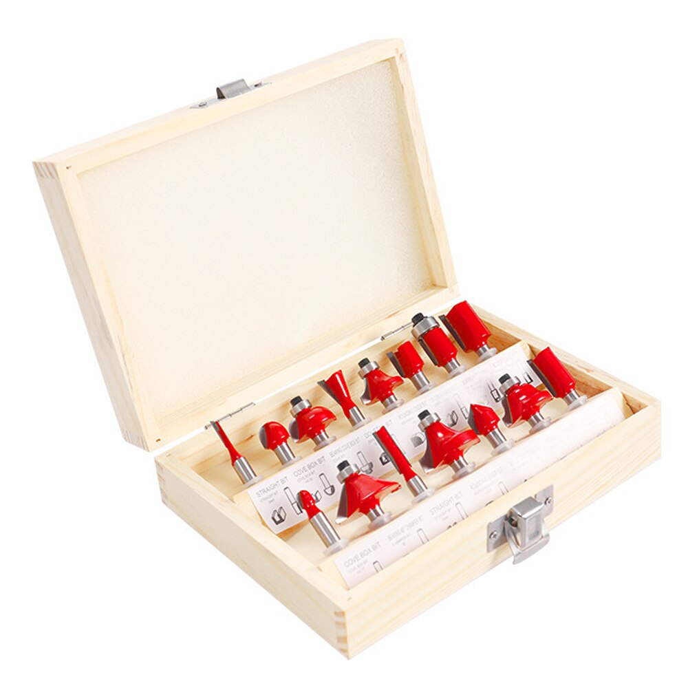 800W Wood Electric Trimmer Woodworking Laminate Edge Trimmer Engraving Carving Trimming Machine with Wood Router Power Tools: Milling cutter set