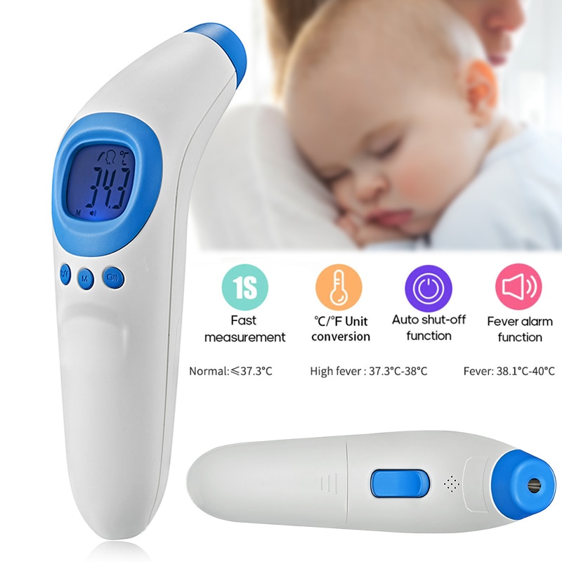 Digitalt infrarødt termometer til hjemmet berøringsfrit ir temperaturmåler værktøj infrarødt pandetermometer til baby og voksne