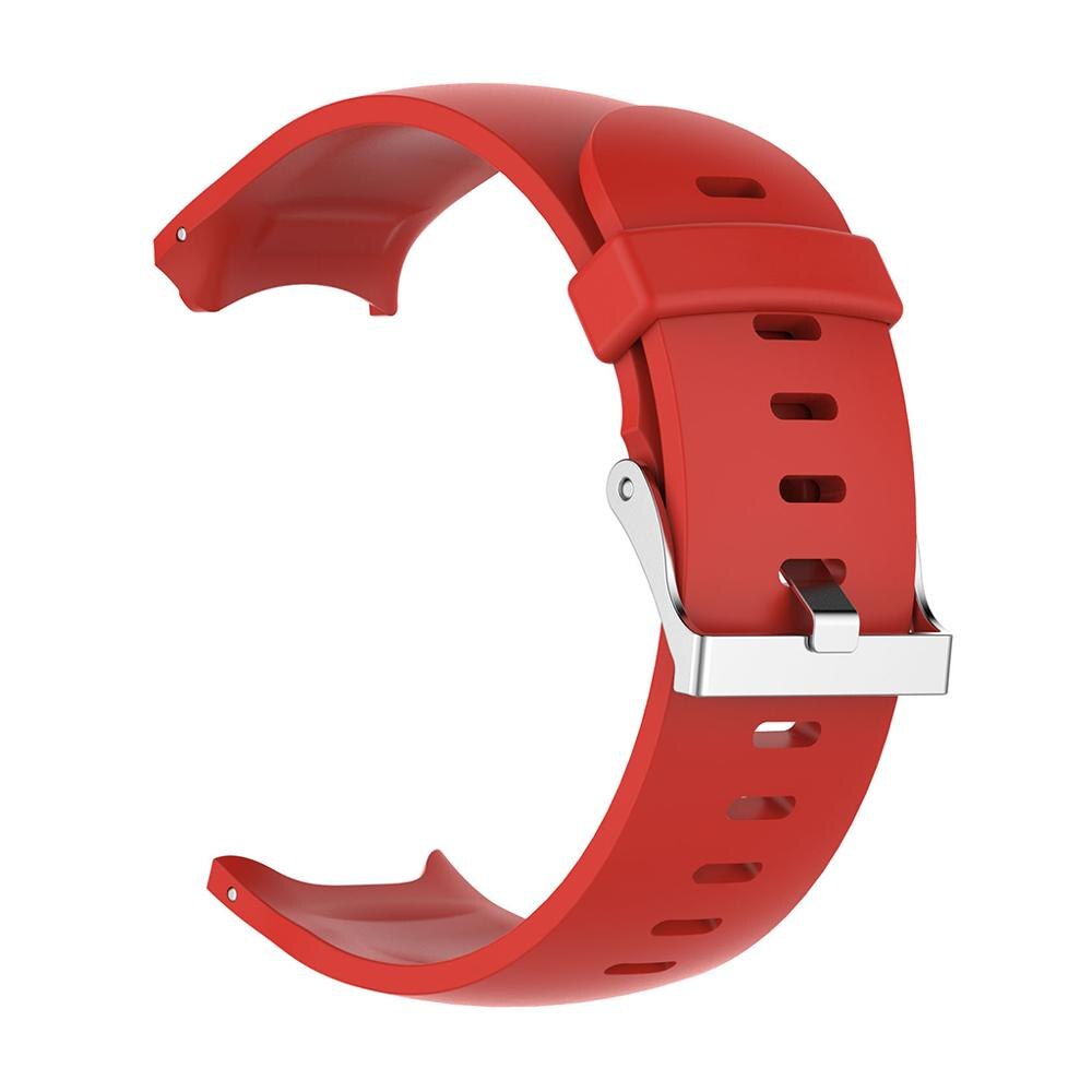 Silicone Wrist Band Replacement Strap Sport Wear Strap Buckle for Approach S3 Watch Fitness Tracker Accessories: Red