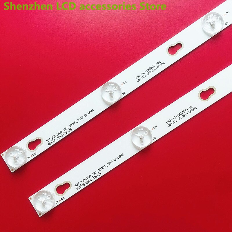 FOR TCL L32F3303B L32F1680B 3800A Light bar TOT-32D2700-2X7-3030C-7S1P 7LED 55CM 6V LED backlight strip