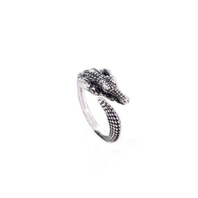 retro Pfau Frosch Ring Männer Frauen Legierung Ringe Ebene FlüGel Hüfte hüpfen Felsen Schmuck Resizable: Farbe