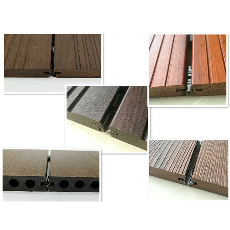 Durable 100Pcs Hidden Floor Fasteners Stainless Steel Metal Flooring Clip Bracket Fasteners Corner Bracket Hardware Tools