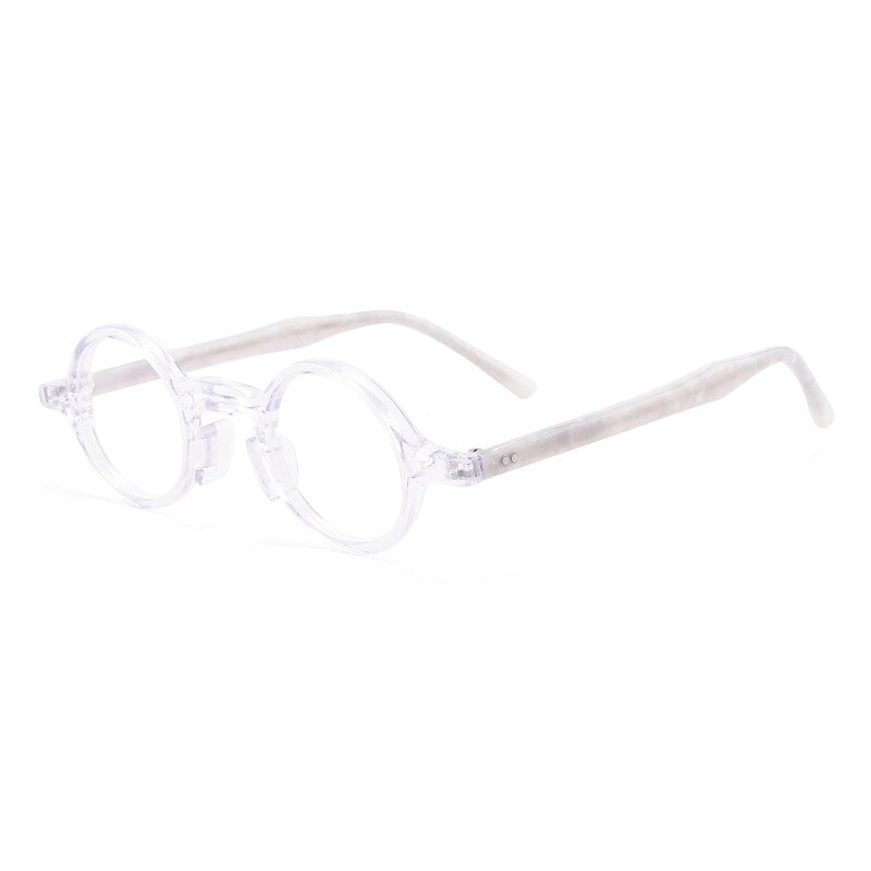 Vintage Men Handmade Acetate Glasses Frame Women Small Box Round Luxury Brand Myopia Optical Eyeglasses Frame Japan Eyewear: 3