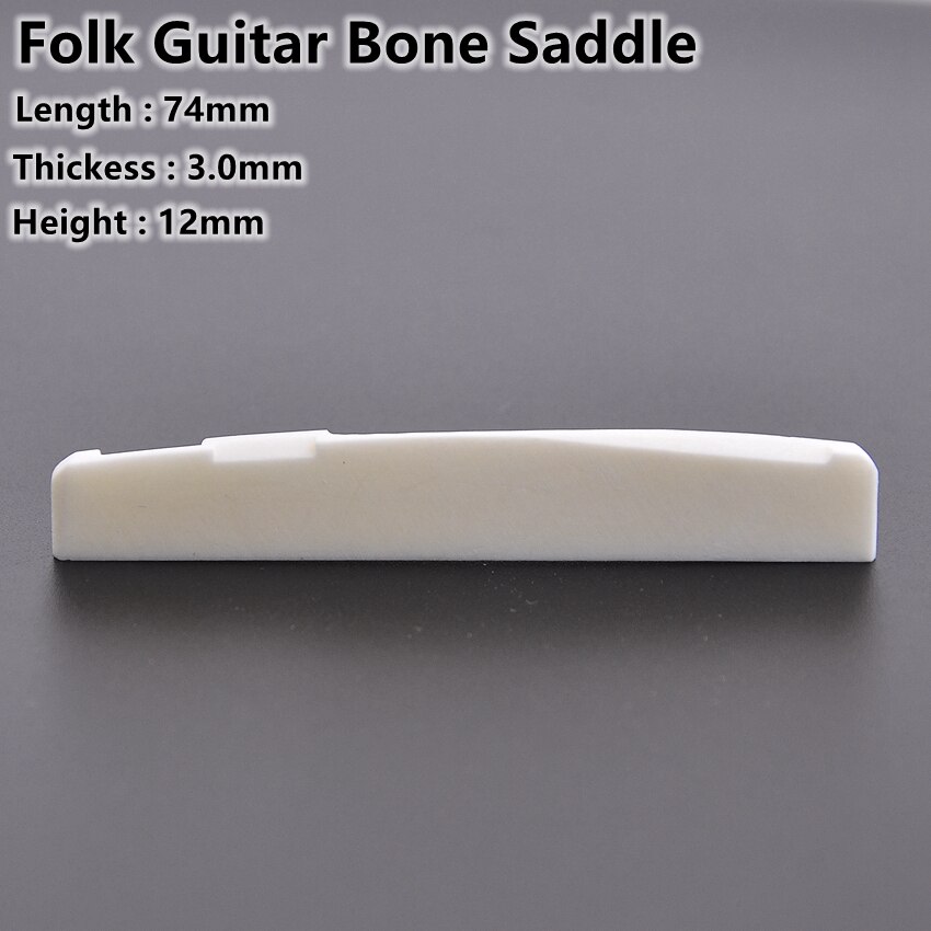 1pc 6 String Guitar Bone Nut and Bridge Saddle Made of Real Bone for acoustic/ electric guitar parts and accessories: Burgundy