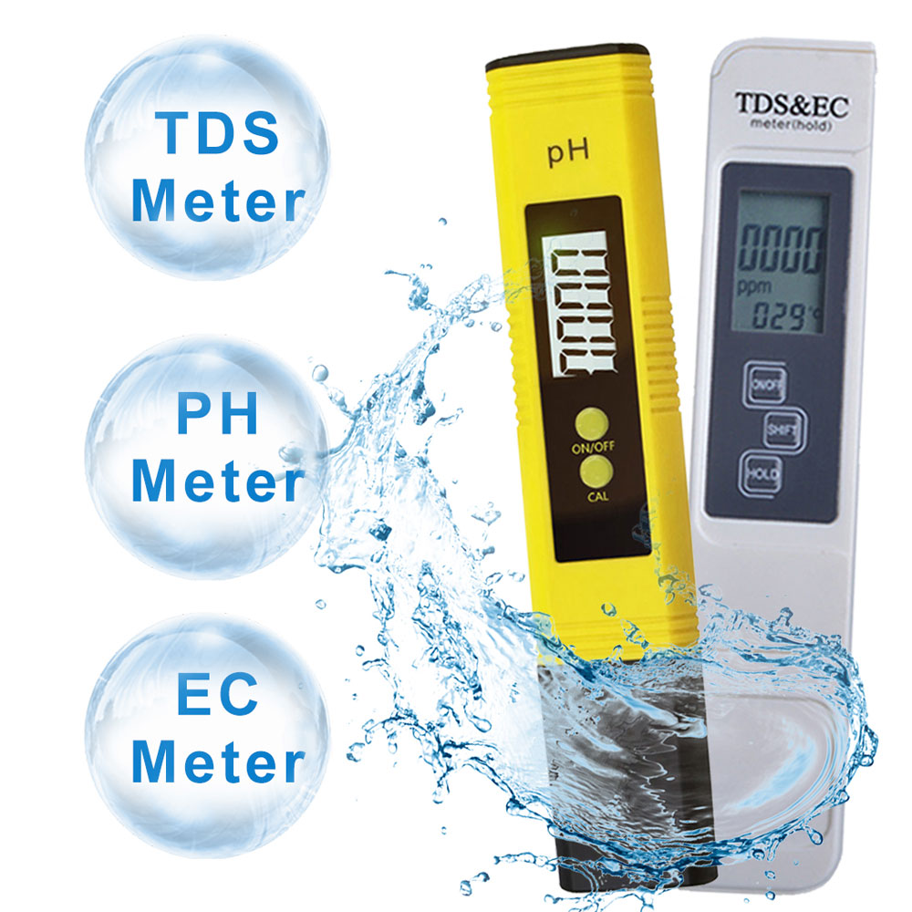 2 Stuks Digitale Ph Tds Ec Meter Tester Pen Lcd Indicator Water Tester Detectie Ph Kalibratie Voor Aquarium Pool Water monitor