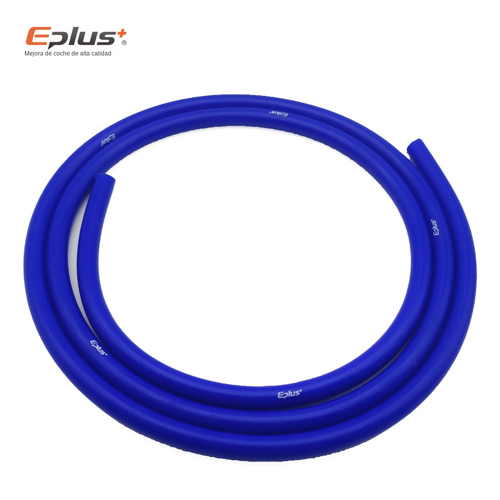 EPLUS-manguera de tubo de vacío de silicona, tubo de silicona Universal de 3MM, 4MM, 6MM, 8MM, 10MM, 12MM, piezas de automóvil azules, gratuita