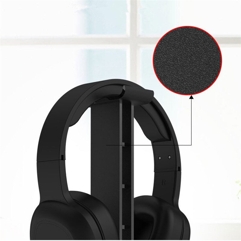 Universal hållare för hörlursställ headset hörlurar skrivbord display hängare krokfäste för trådlösa hörlurstillbehör