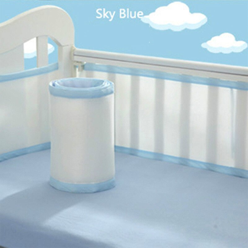 Baby Bed Bumper Ademend Mesh Wieg Protector Baby Beddengoed Set Doek Om De Cot Voor Alle Size Wieg Zuigeling Veilig hek