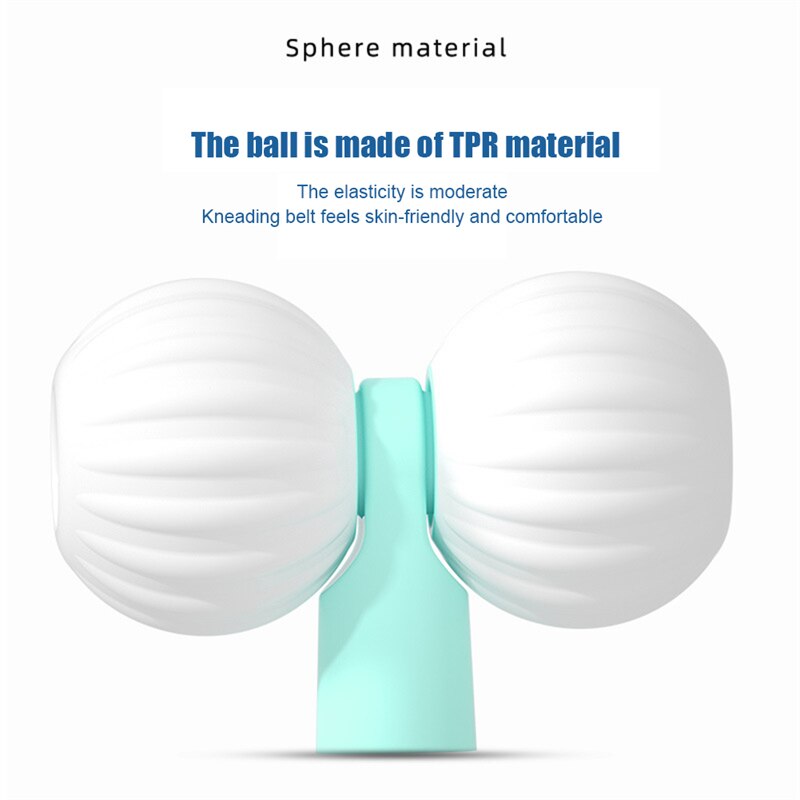 Neck Massage Tool Pressure Point Therapy Pressure Relieve Hand Roller Massage Neck Shoulder Dual Trigger Point Self Massager