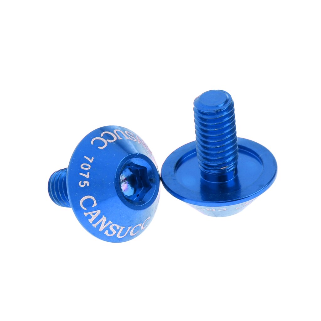 2Pcs M5x10mm Bidonhouder Schroeven Bouten Schroeven Hex Socket Schroeven Voor Mountainbike Fietsen: Blue