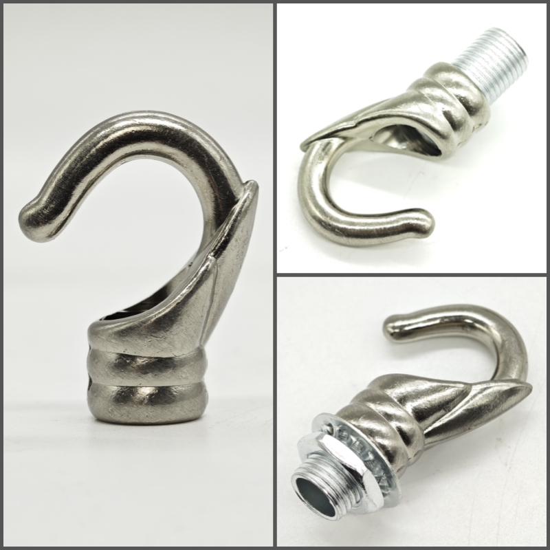 6 teile/los Tragende haken öffnung haken lampe zubehör haken esszimmer kran bar anhänger lampe M10 lampe DIY zubehör: green / 2G11