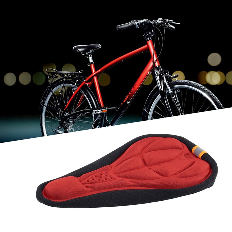 Fiets Zadel Siliconen 3D Verdikte Zachte Gel Pad Kussenhoes Mtb Mountainbike Accessoires Extra Comfort Fietsen Zadel Seat