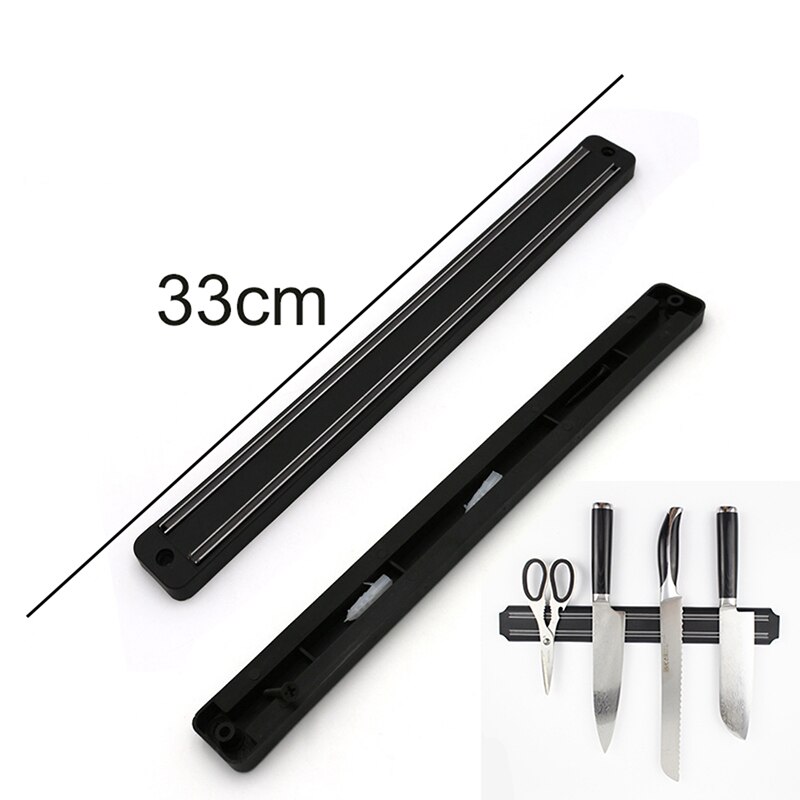 Magnetisk knivhållare 14 tum kökskniv stå bar list vägg magnet block aluminium för knivar förvaring matlagningstillbehör  #1: 33cm