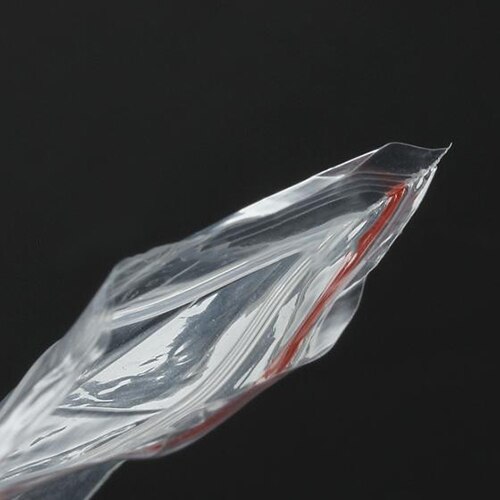 Bolsa de plástico transparente con cierre automático, bolsa pequeña de plástico con cierre hermético para joyería, embalaje de alimentos, 100 unidades