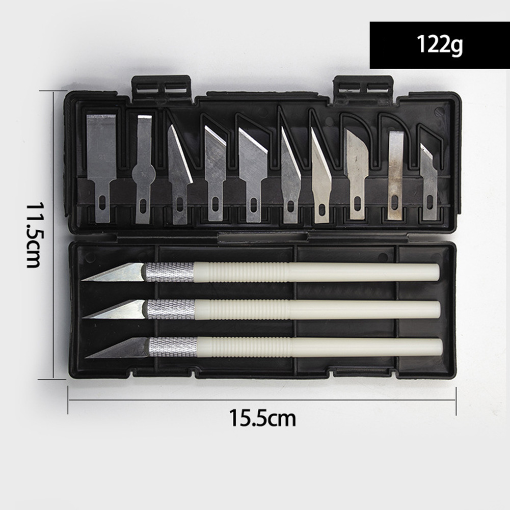 13Pcs/set Woodworking Carving Knife Precision Wood Cutter Knifes Set Sculpture Engrave Sharp Metal Scalpel Woodcarve Blades