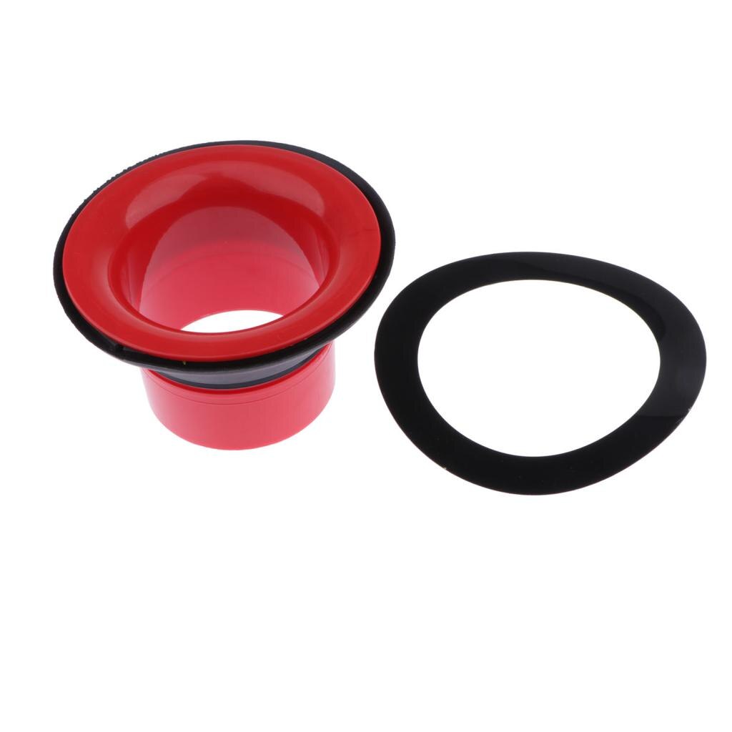 Red Bass Drum Sound Enhancer Kick Drum Enhancer & Ring-Accesorios de tambor, plástico ABS sólido
