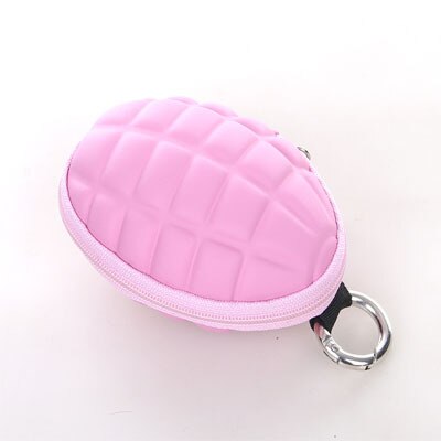 wallet women Multi-function grenades shape key package zero wallet necessary tide male wallet female bag coin purse Carteras: pink