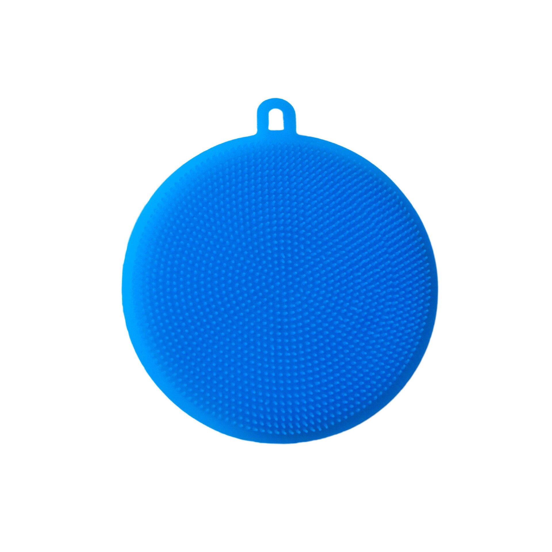 Silicone Dishcloth Dishwashing Brush Oil-Free Kitchen Cleaning Brush Decontamination Multifunctional Melon Fruit Vegetable Scour: Bulk Blue