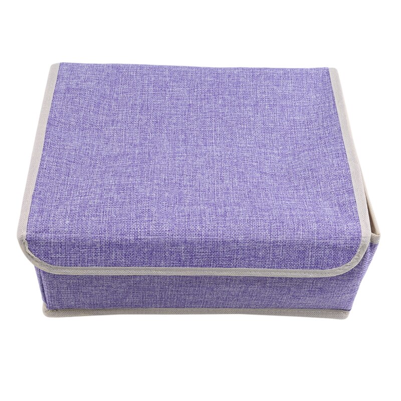 Opbergdoos ondergoed verdeler lade deksel kast organizer interieur organizer voor stropdassen sokken shorts bh opbergdozen: Paars
