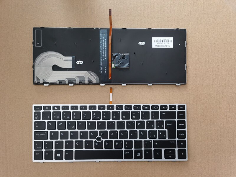 FOR HP Elitebook 745 G5 840 G5 Keyboard US/Spanish layout Backlit: spanish backlit