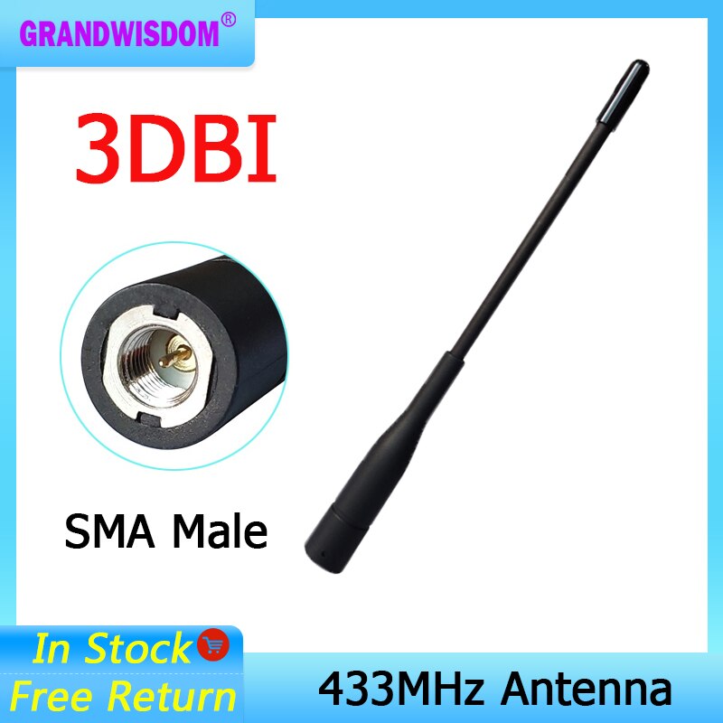 433MHz antenne SMA Stecker antena 433 mhz antenne directional wasserdichte antennen für Walkie talkie wireless