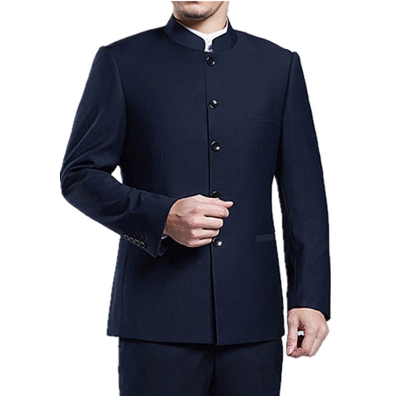 (Garnitur + spodnie) 2021 męska młoda elegancka typu slim Mao garnitur garnitur duży rozmiar M-4XL/garnitury dla mężczyzn/garnitury biurowe dla mężczyzn