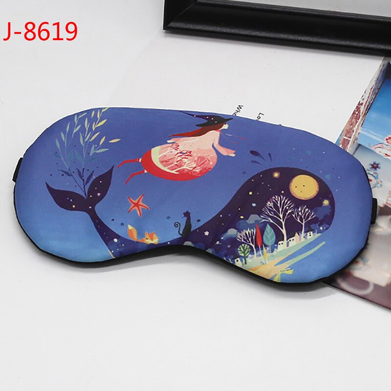 Dessin animé masque de couchage drôle Eye patch masque de sommeil mignon coton cache-yeux voyage oeil bande aide au sommeil enfants bandeau: 19