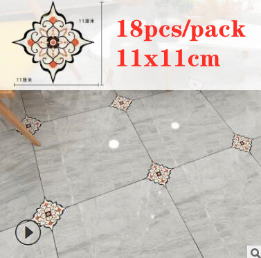 18 pz Autoadesivi Piastrelle Adesivi Durevole Impermeabile PVC Arte Diagonale Pavimento Decalcomanie Della Parete Backsplash Applique fai da te Casa Decorativa: verde