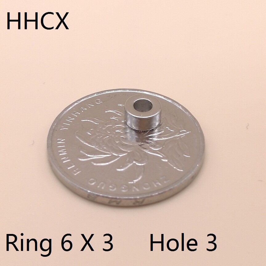 10 20 50 100PCS/LOT Ring Magnet 6*3 Hole 3 N35 Magnets 6x3 hole 3 MAGNET 6X3-3 for speaker
