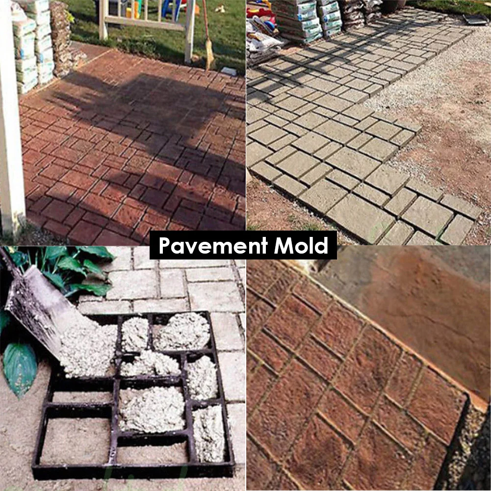 Diy Pad Maker Bestrating Mallen Steen Baksteen Betonnen Mal Beton Cement Wandeling Tuin Pad Bestrating Bestrating Bestrating Herbruikbare Patio Mallen Paviment