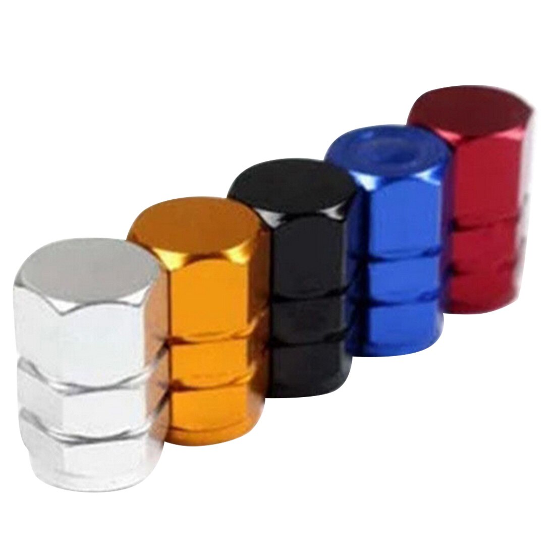 Theftproof, válvulas para neumáticos de rueda de coche de aluminio, tapones de válvula de vástago de neumático, cubierta hermética 4 unids/set