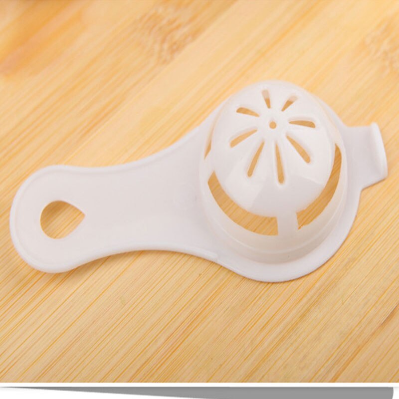 Handige witte eidooierscheider, eierscheider van voedselveilig plastic, duurzame eierextractor, filterzeef, keukengadgets