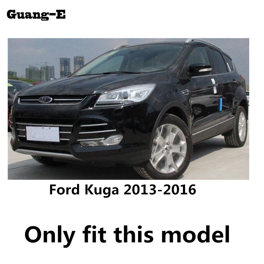 Bil plast & rostfritt stål pedal dörrlist scuff plate ram yttre tröskel 4 st för ford kuga escape