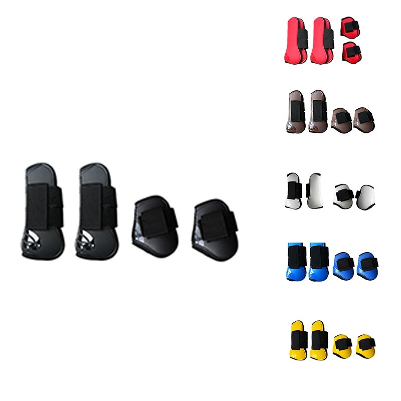 Adjustable Front H-Ind Horse Leg Boots Equine Front Leg Guard Equestrian Tendon Protection Horse Hock Brace