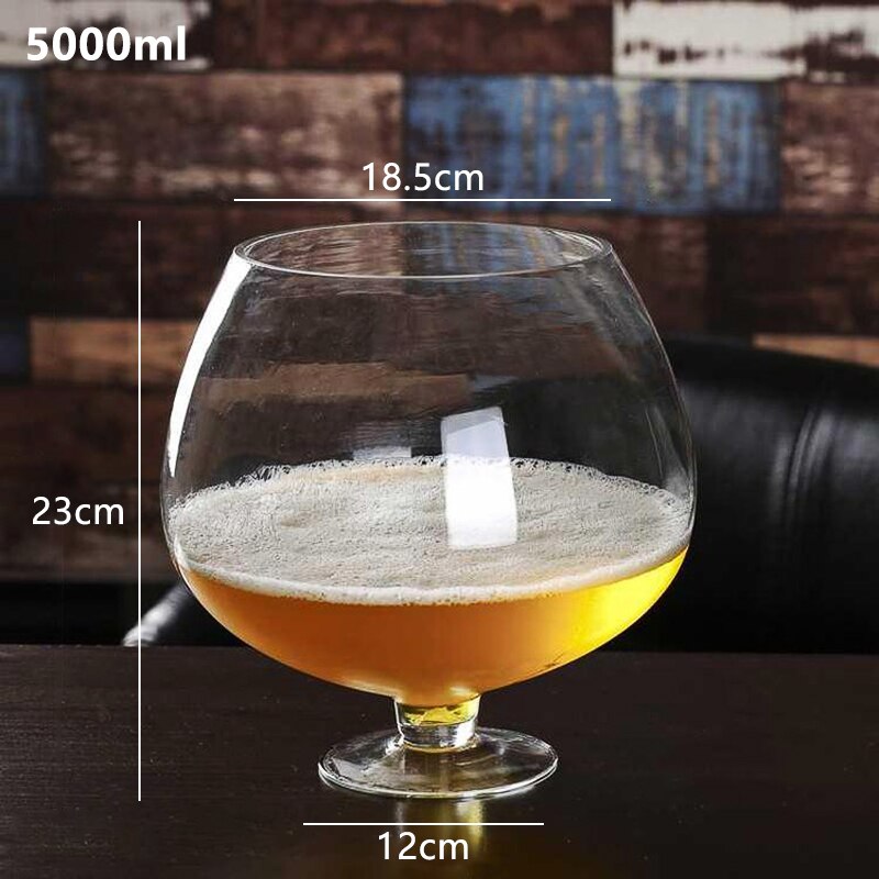 410-5000 ml énorme grand verre à vin grand drôle cristal Champagne boire des verres à bière tasse tasse clair sans plomb gobelet pour la fête KTV