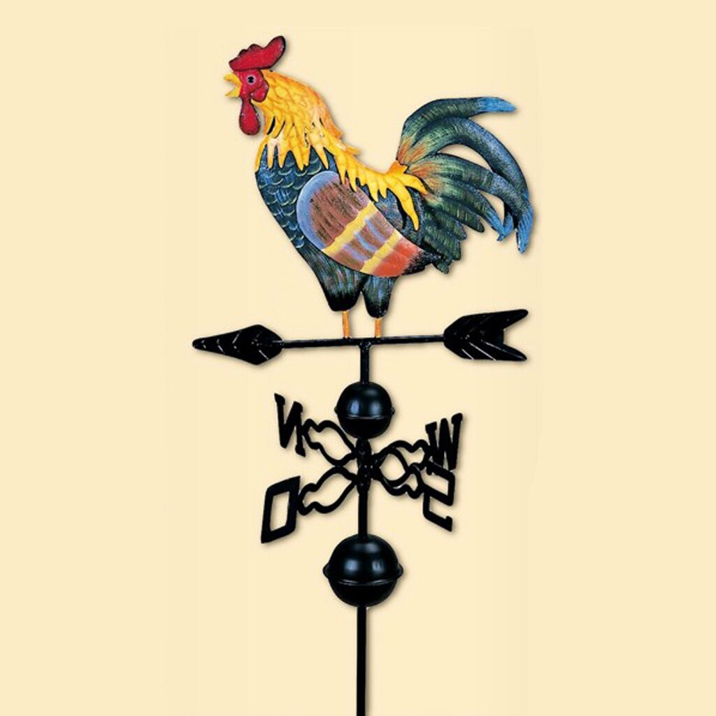Girouette métal Vintage coq-47 ''fonte coq jardin girouette vent vitesse Spinner indicateur de Direction ornement
