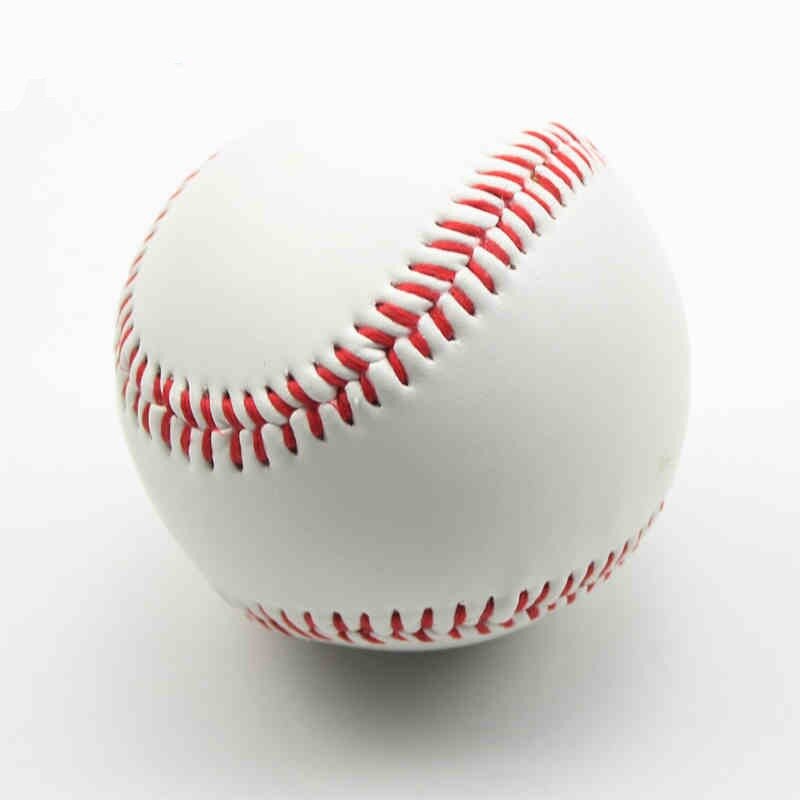 Pvc övre gummi inre mjuka baseball bollar softball boll träning övning 9 "handgjorda basbollar