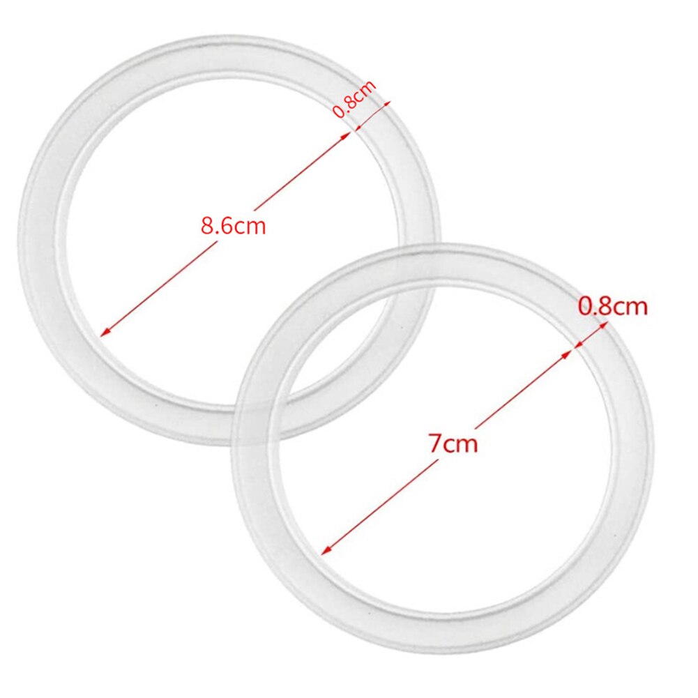 10 st matkvalitets silikon tätningsring återanvändbar lufttäta o ringar elasticitetsbricka packning för läcksäker förvaring mason jar lock