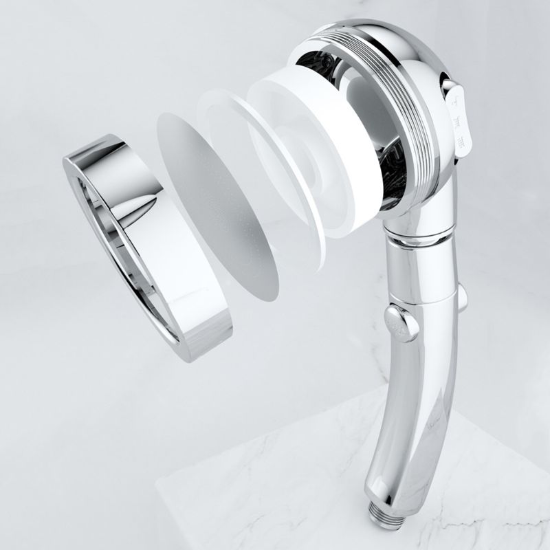 Amplificador de ducha de iones negativos de estilo japonés, ducha de mano ahorradora de agua, cabezal de ducha de agua de un botón 19QE