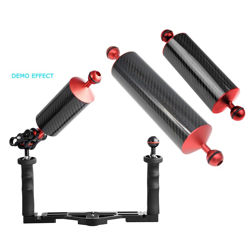 Carbon Fiber Buoyancy Arm Underwater Float Arm for Video Light Strobe Mounting FKU66